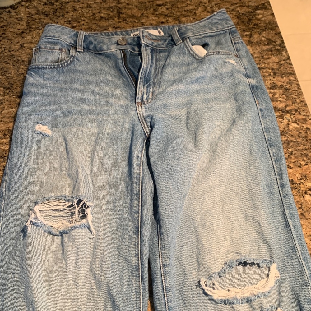 Garage Classic Blue Distressed Jeans